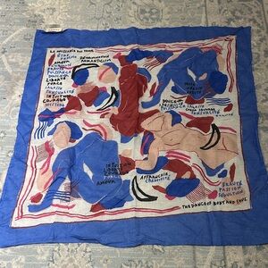 Sezane Colorful Abstract Print Scarf